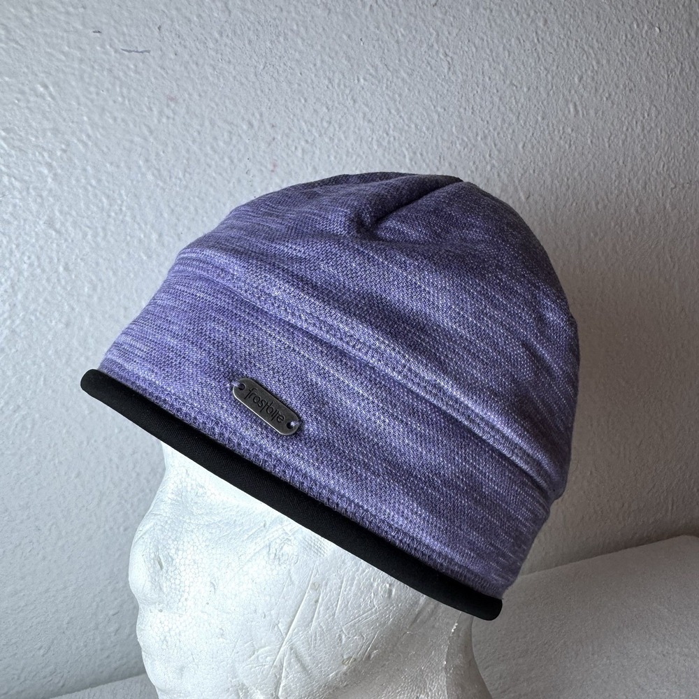 Frostbite Purple Beanie Stocking Cap Hat Lined‎ Winter Outdoor Lavender